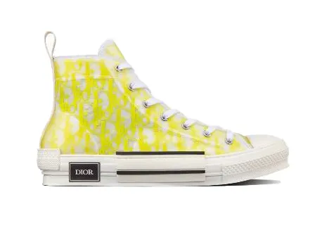 Dior B23 High Top White Yellow Oblique (3SH118YNT H160)