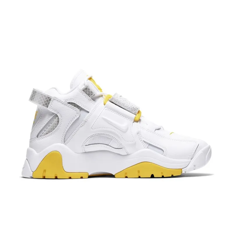 Nike Air Barrage Mid White Chrome Yellow (W) White/White-Chrome Yellow-Black (CJ9574-100)