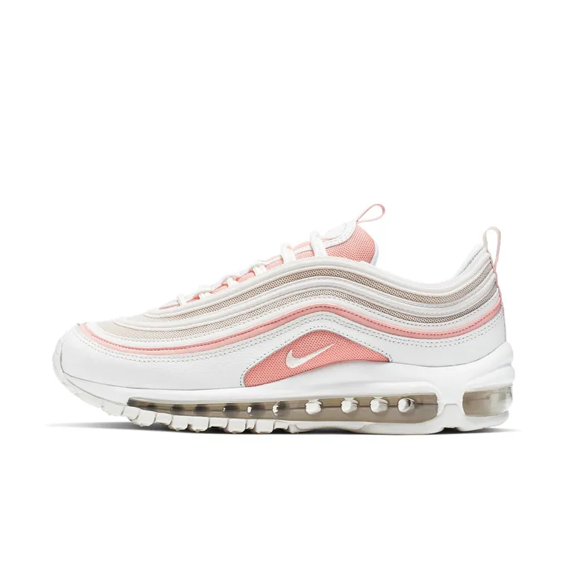 Nike Air Max 97 Summit White Bleached Coral (W) Summit White/Summit White-Bleached Coral-Desert Sand-White (921733-104)