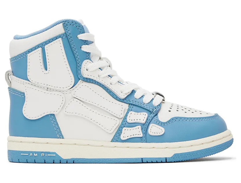 AMIRI Kids Blue & White Skel-Top Sneakers (PF22KFS002-855)