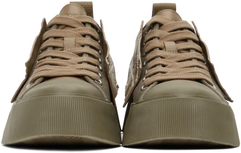 JW Anderson Khaki Logo Low (ANM38500A)