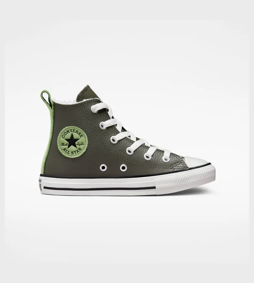 Converse Chuck Taylor All Star Lined Leather Utility Green/aloe Green (A01471C)