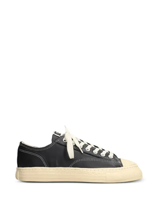 Maison MIHARA YASUHIRO Roy leren sneakers with contrasterend stiksel – Black (S16FW703)