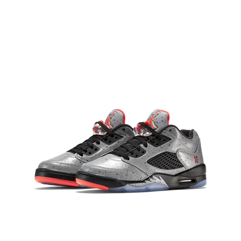 Jordan 5 Retro Low Neymar (GS) Reflective Silver/Infrared 23-Black (846316-025)