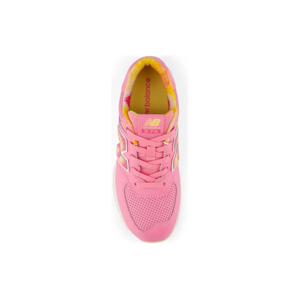 New Balance 574 Signal Pink Clementine Tie-Dye (GC574KP)
