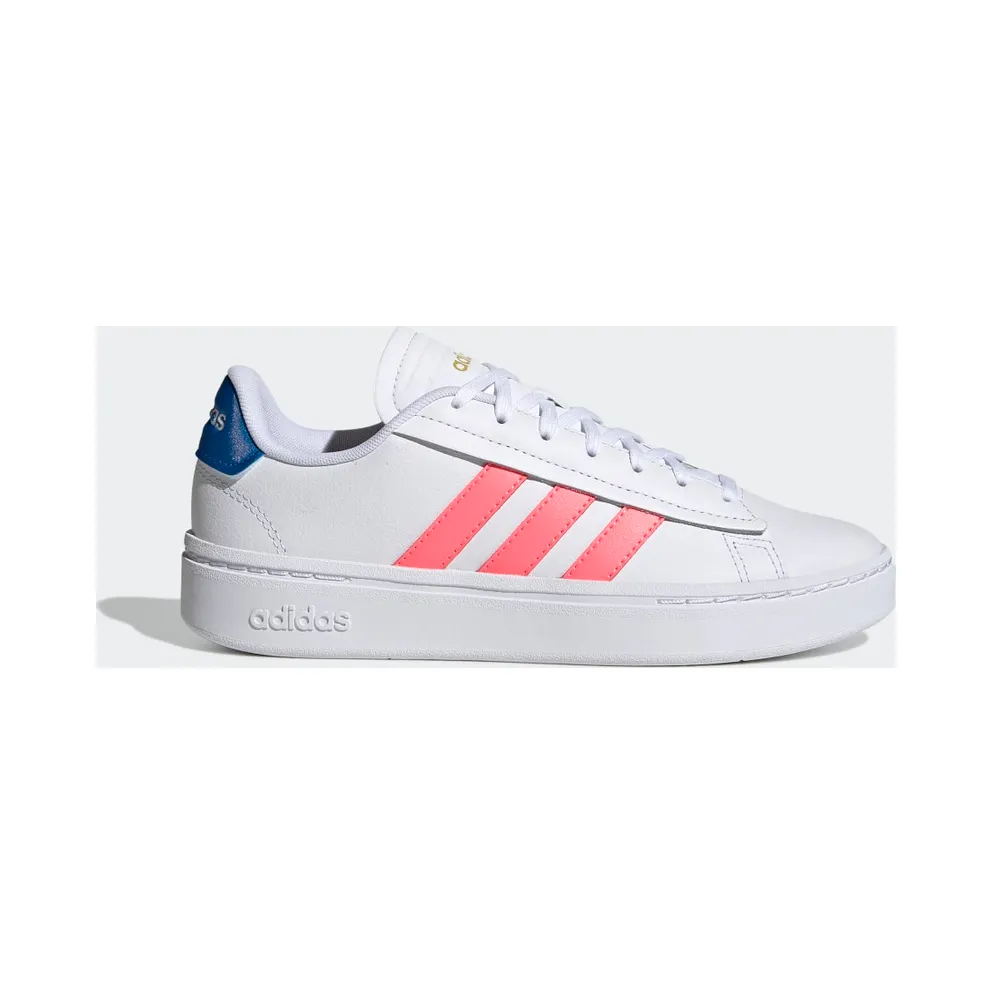 adidas Grand Court Alpha Schuh Cloud White / Acid Red / Blue Rush Met (GY8030)
