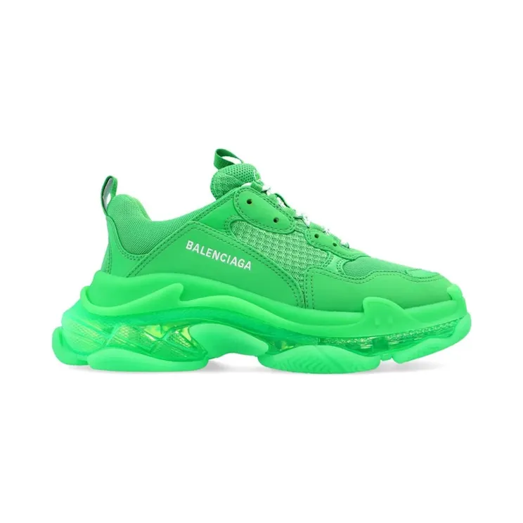 Balenciaga Triple S Clear Sole Fluo Green (544351W2GA13510)