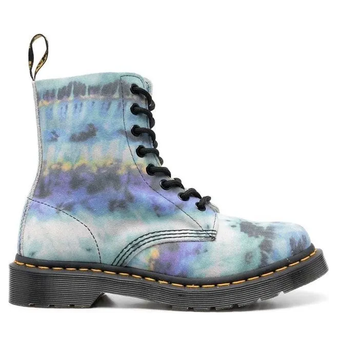 Dr. Martens 1460 Pascal Leather Lace Up Boot Blue Summer Tie Dye (W)