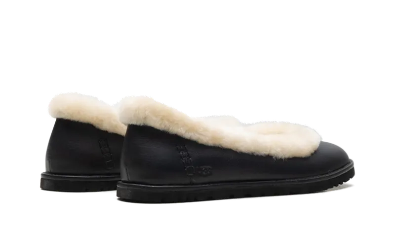 Ugg Zora Leather Ballet Flat “Black” (1178450-BLK)