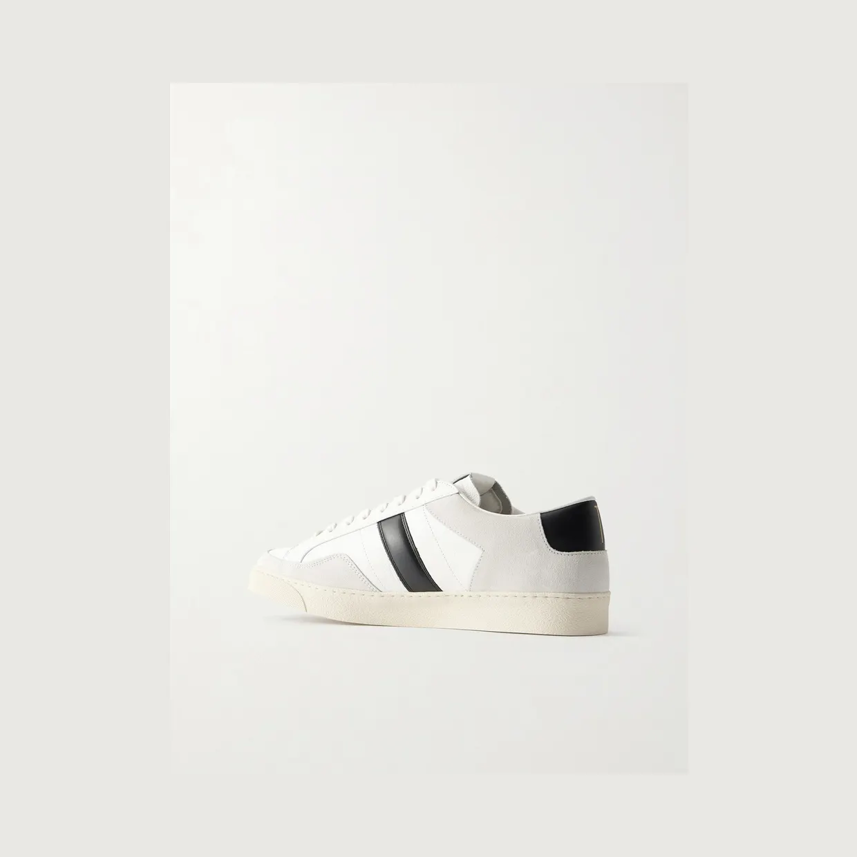 Tom Ford Blake Suede-Trimmed Leather Sneakers White (J1597-LCL532N) (4)