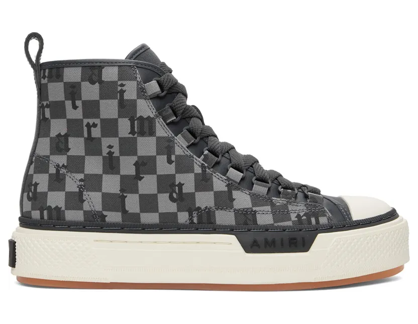 AMIRI White English Court Hi Sneakers (SS22MFS005)