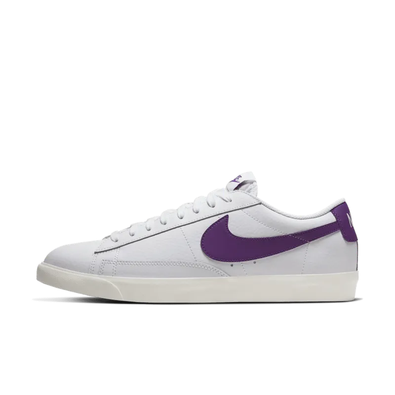 Nike Blazer Low Leather White Purple White/Voltage Purple-Sail (CI6377-103)