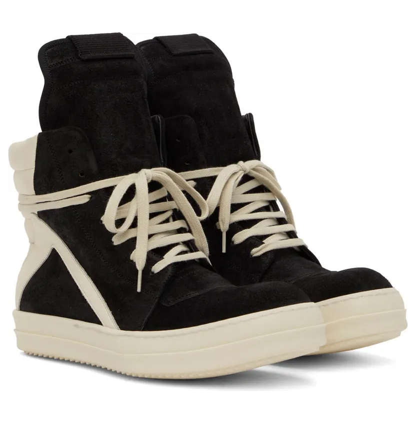 Rick Owens Gray Geobasket Sneakers (RU02B2894 LCC) (4)