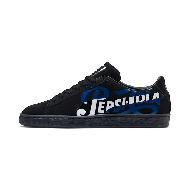 Puma Suede Pepsi Black Puma Black/Silver (366332-02)