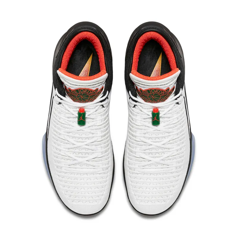 Jordan XXXII Low Like Mike Gatorade White/Pine Green-Black-Rush Orange (AA1256-100)