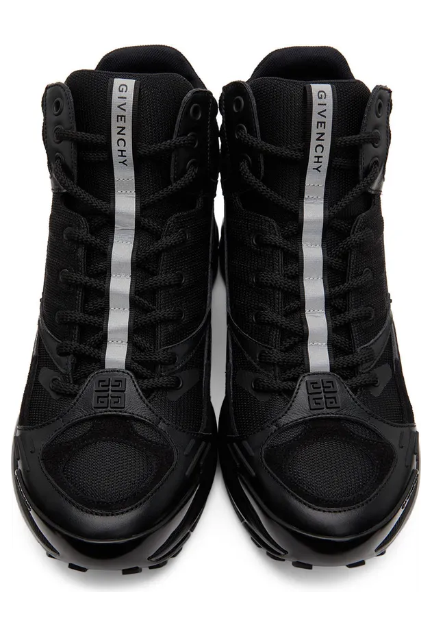 Givenchy Black GIV 1 TR High Sneakers (BH005YH143) (5)