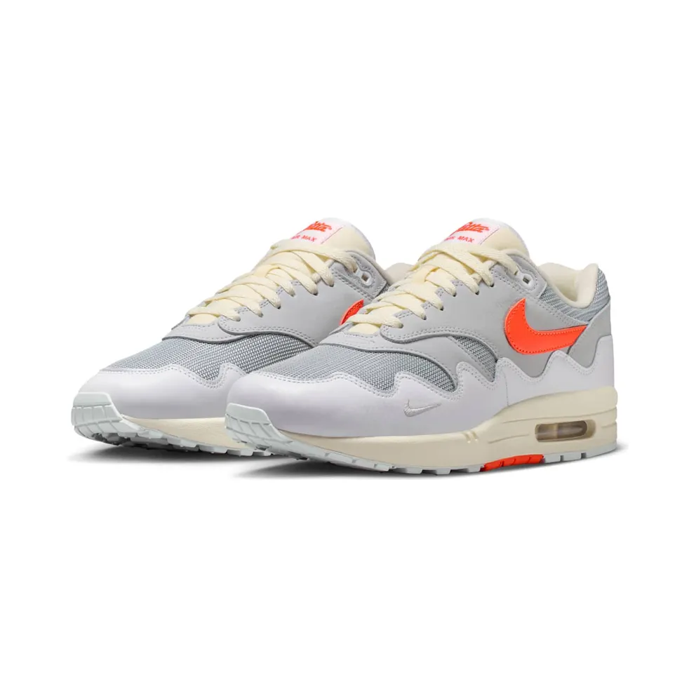 Nike Air Max 1 “Patta Waves White Hyper Crimson (With Bracelet)” (II7055-100)