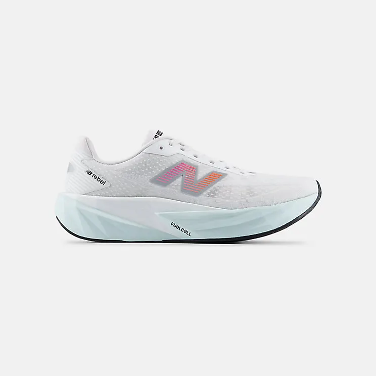 NEW BALANCE FuelCell Rebel v5 “WHITE / PINK HEAT / GLINT BLUE” (MFCX1WY)