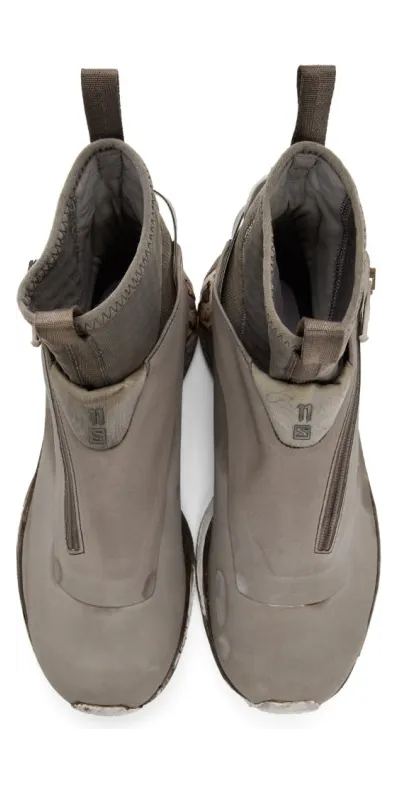 11 by Boris Bidjan Saberi Grey Salomon Edition Bamba 3 Sneakers (114 11xS) (4)
