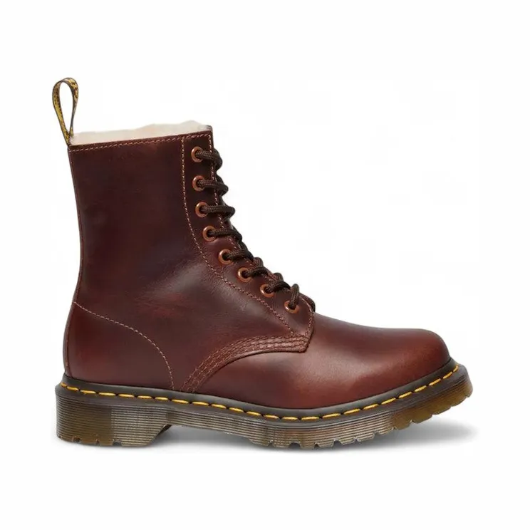 Dr. Martens 1460 Serena Orleans Faux Fur Lined Lace Up Boot Butterscotch (23912243)
