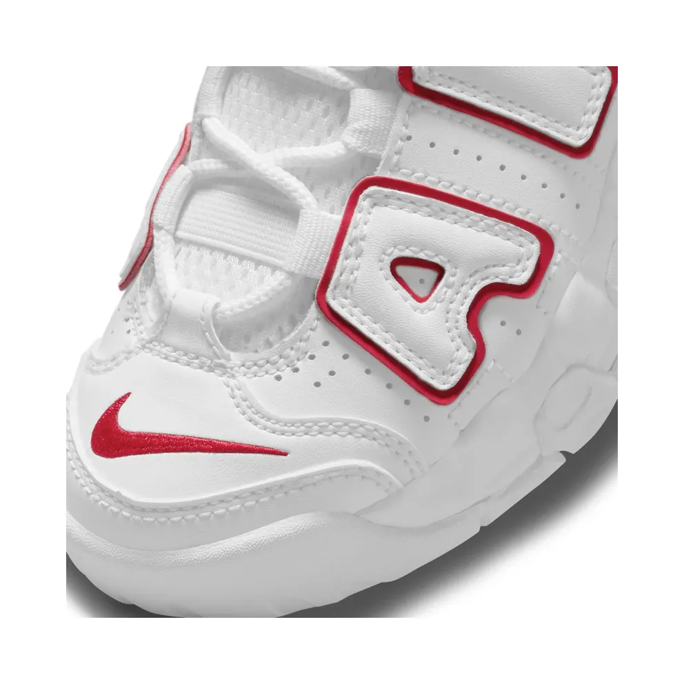 Nike Air More Uptempo White Varsity Red Outline (PS) (DJ5989-100)