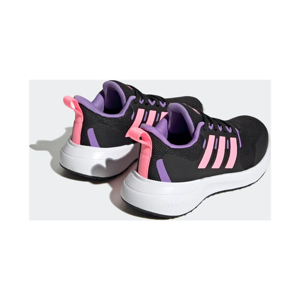 Adidas Fortarun 2.0 Cloudfoam Sport Running Lace Core Black / Beam Pink / Violet Fusion (HP6617)