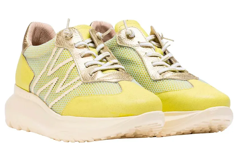 Wonders sneaker Geel (A-4001-Comb.Cyber/Plan)