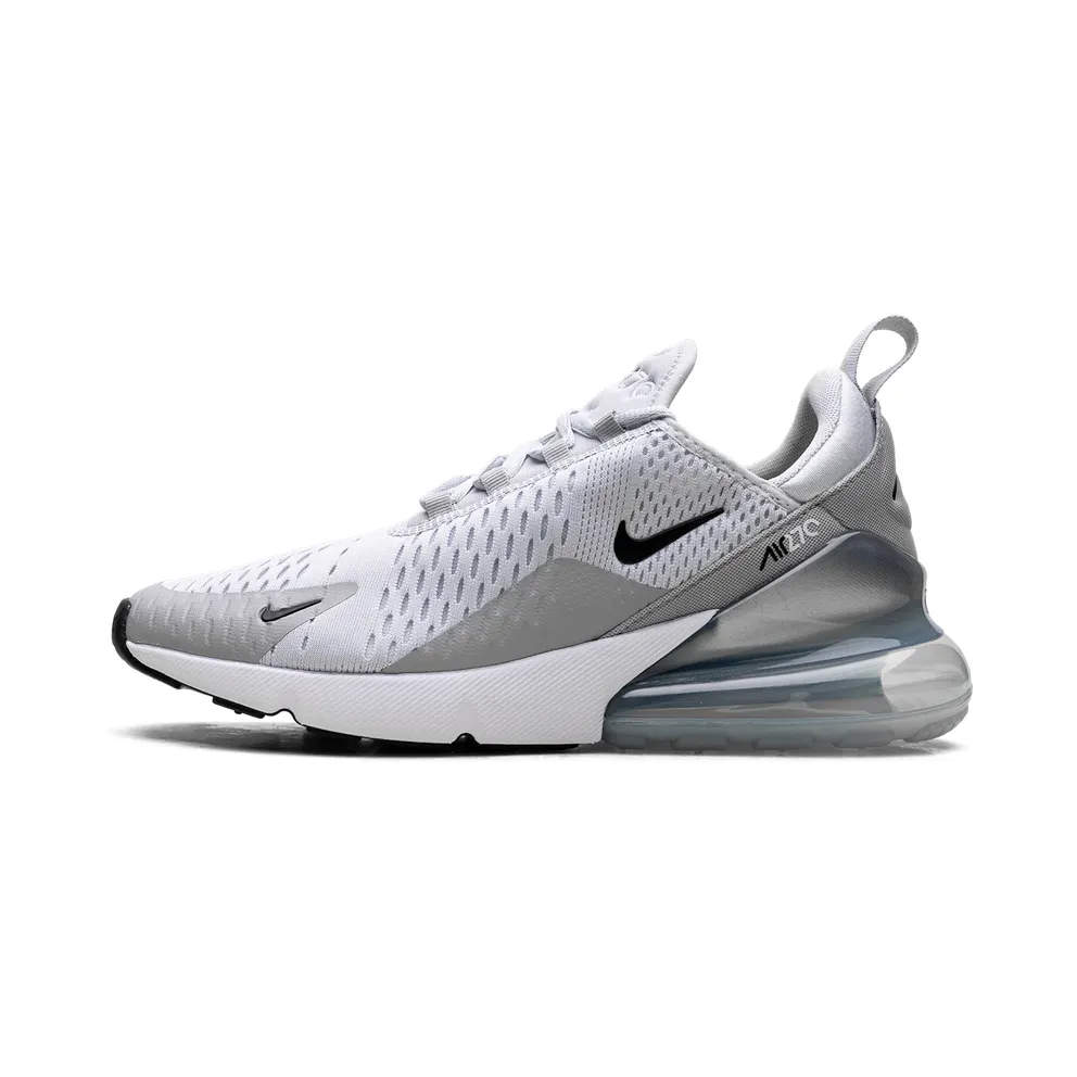 Nike Air Max 270 “Pure Platinum Light Smoke Grey Metallic Silver Black” (AH6789-018)