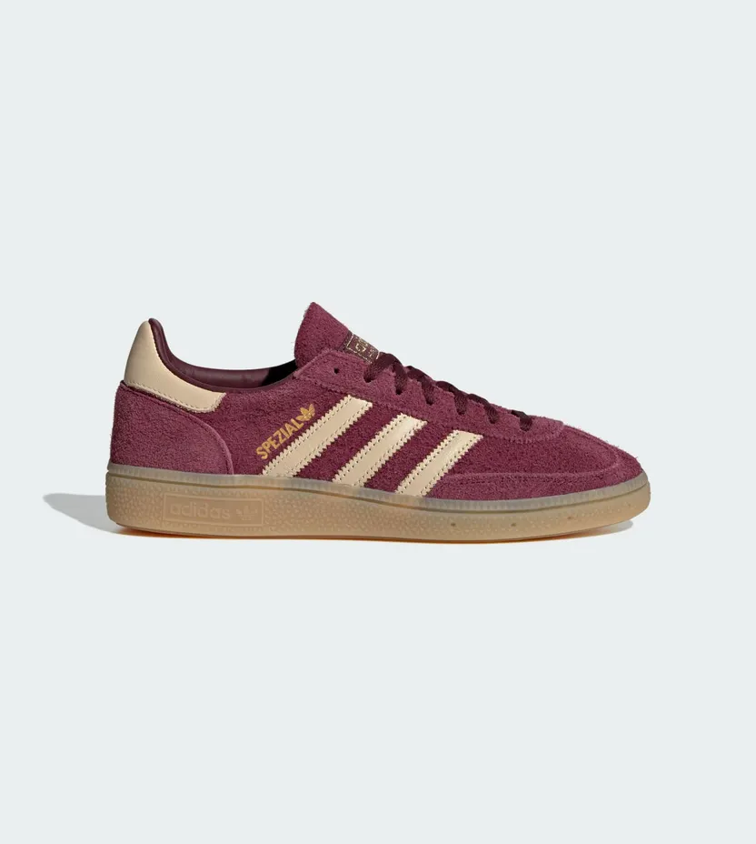 Adidas HANDBALL SPEZIAL Shoes Maroon / Warm Vanilla / Gold Metallic (KK0929)