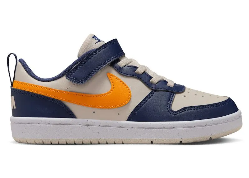 Nike Court Borough Low Recraft Light Orewood Brown Midnight Navy White Orange Peel (DV5457-126)