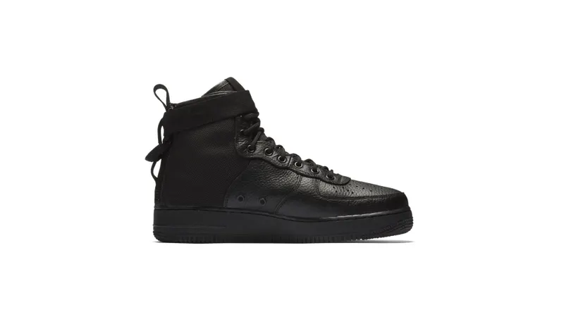 Nike SF Air Force 1 Mid Triple Black Black/Black-Black (917753-005)