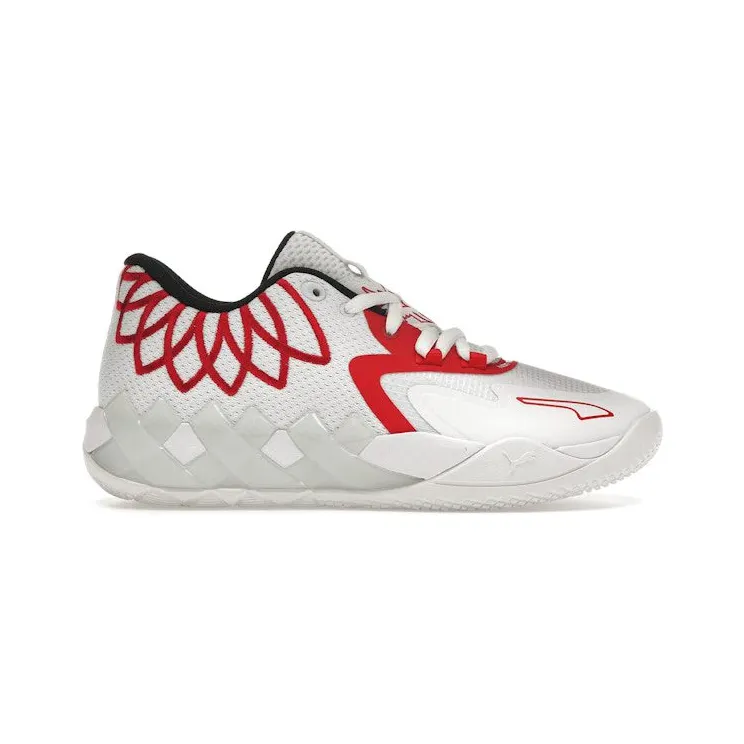 Puma LaMelo Ball MB.01 Lo Team Color White High Risk Red (377368-10)