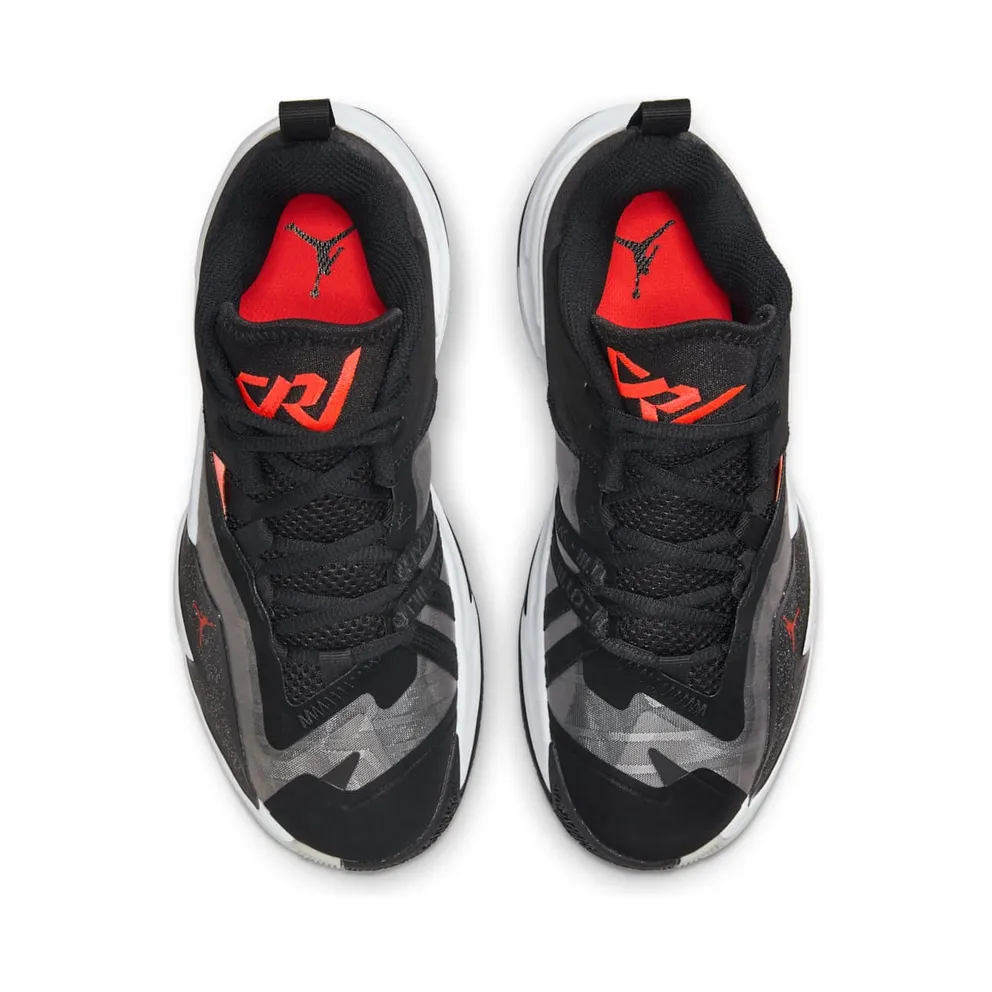 Jordan One Take 3 “Black / White / Grey Fog / Bright Crimson” (DC7702-001)