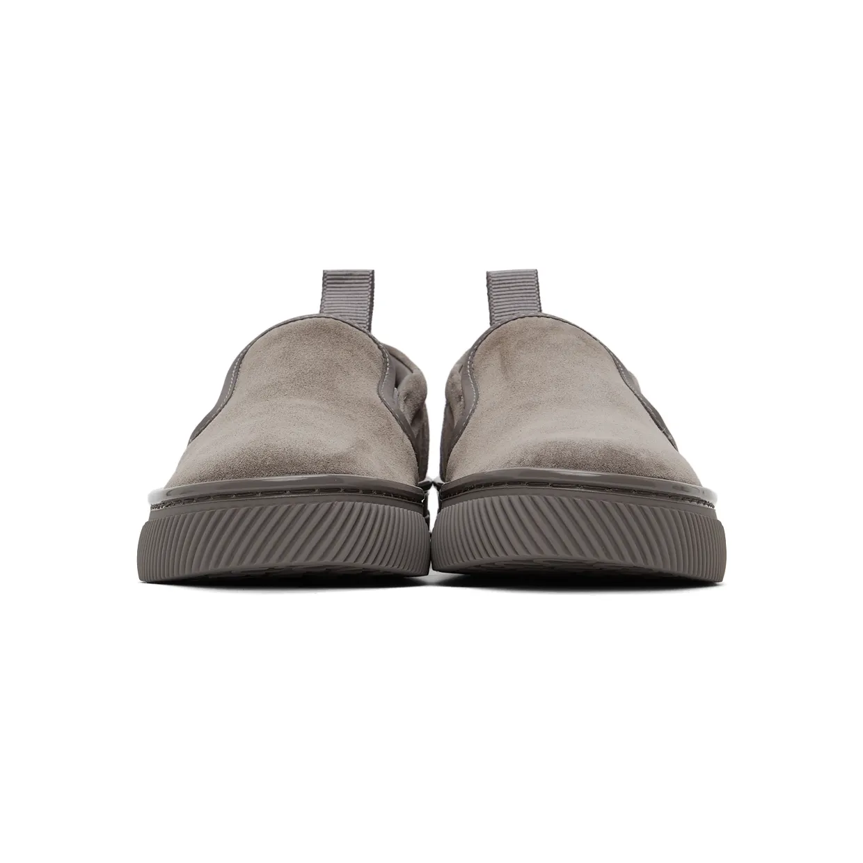 Gianvito Rossi Grey Suede Slip-On Sneakers (S25131-M1GRE-SUC) (2)