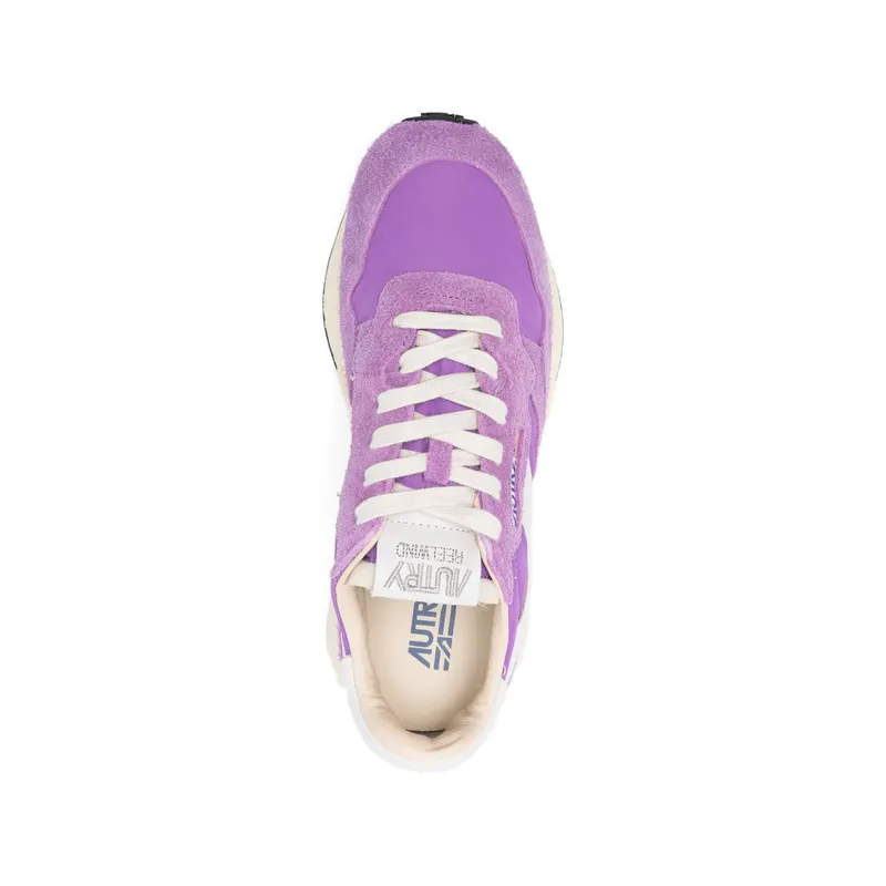 Autry Suede Panelled “Purple/White” (WWLW NC32)