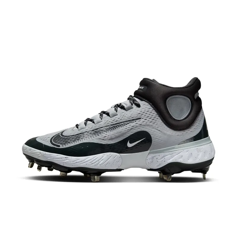 Nike Alpha Huarache Elite 4 Mid Wolf Grey White Dark Smoke Grey (DJ6520-002)