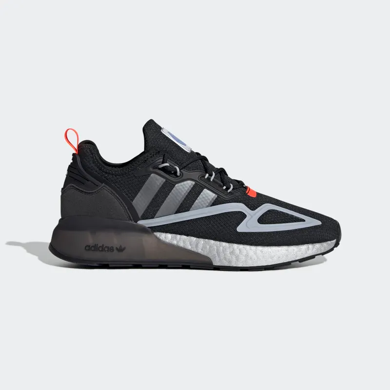 adidas ZX 2K Boost Core Black / Halo Silver / Glow Blue (FY5724)