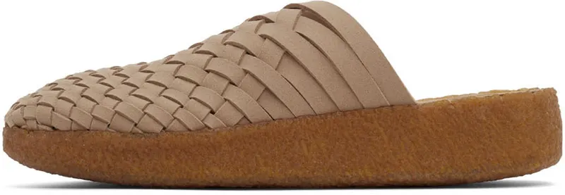 Malibu Sandals Beige Colony Mules (MS11-0108)