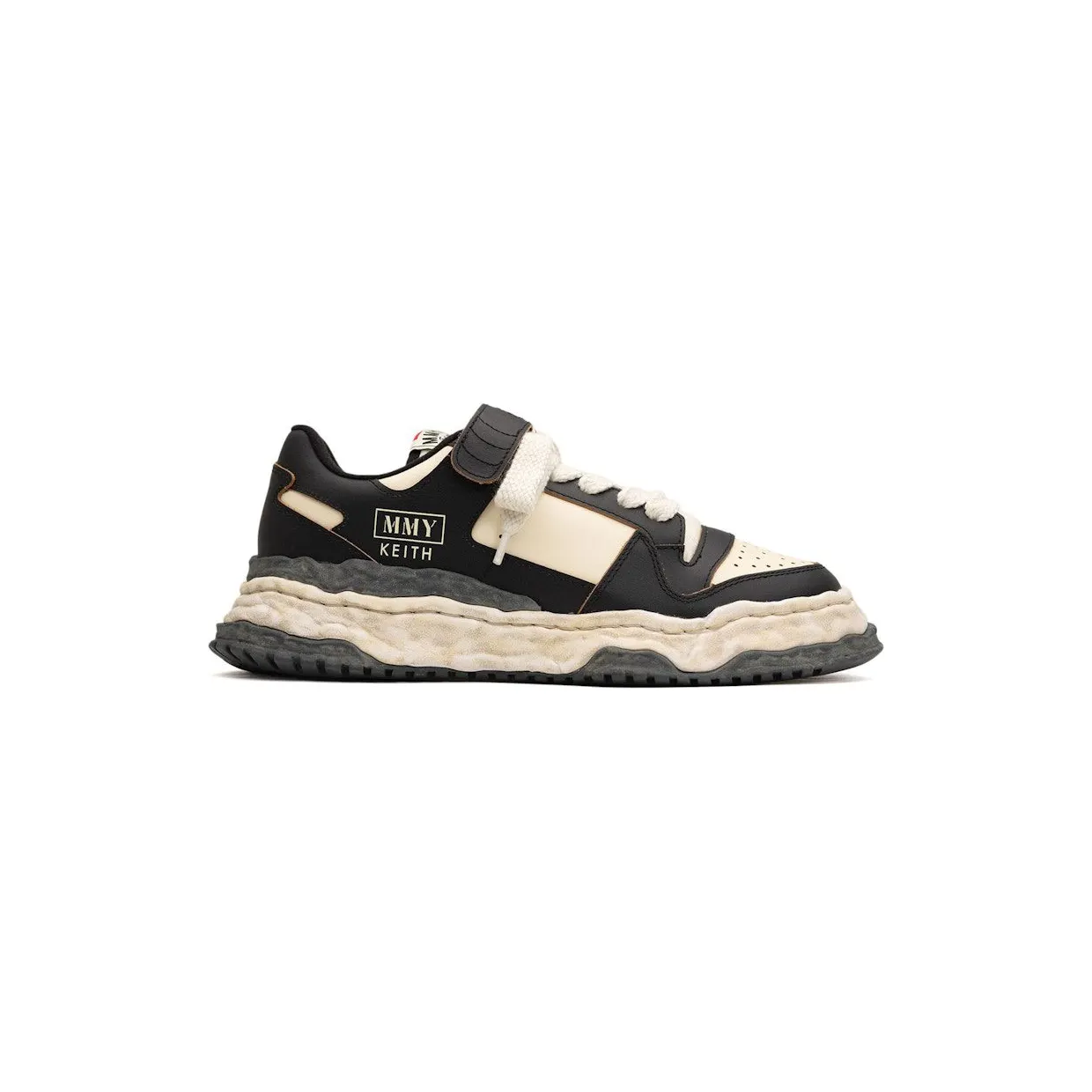 Maison Mihara Yasuhiro Keith OG Sole VL Leather Low Black White (A14FW708-BLKWHT)