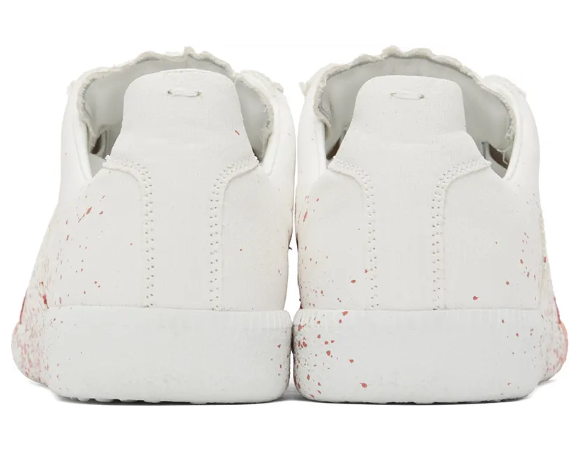 Maison Margiela White & Pink Replica Sneakers (S37WS0568 P4711) (2)
