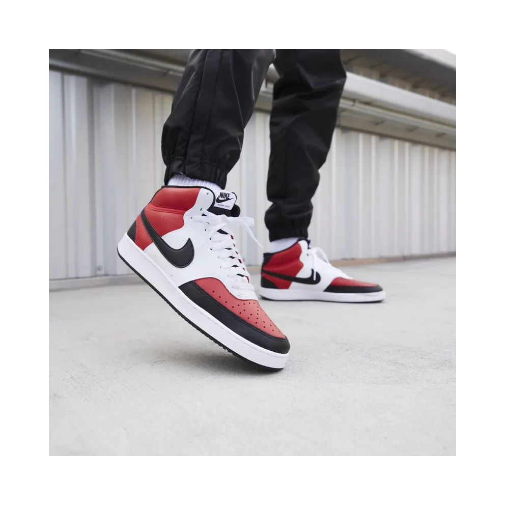 Nike Court Vision Mid White Red Black (DM1186-600)