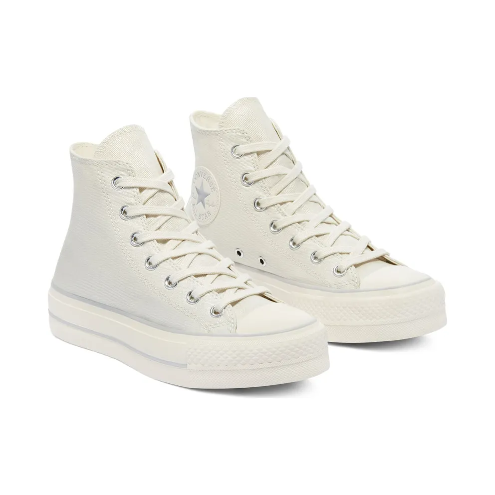 Converse Digital Powder Platform Chuck Taylor All Star High Top Pure Silver/pure Silver/egret (571082C)