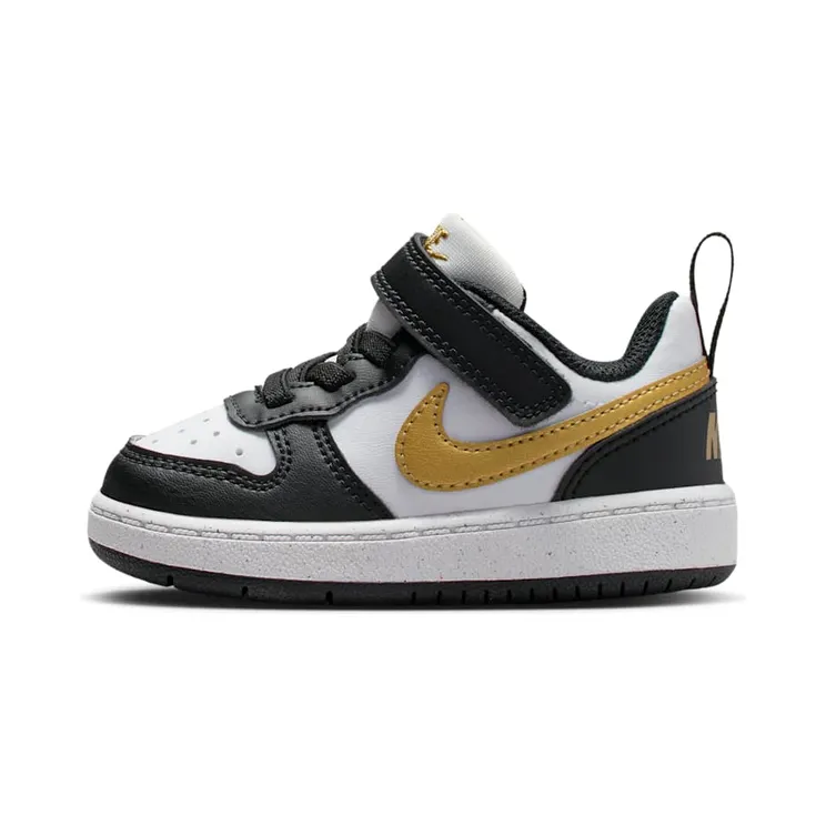 Nike Court Borough Low Recraft “Black / White / Metallic Gold” (DV5458-008)