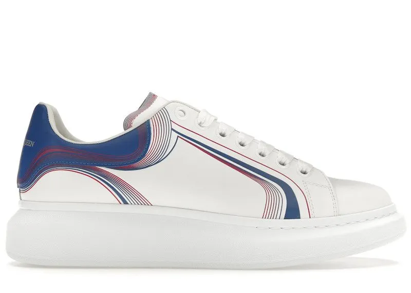 Alexander McQueen Oversized White Galactic Blue (750336WIDJQ8833)