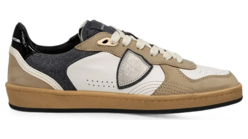 Philippe Model Paris Sneakers met logopatch – Beige (PGLDXG01)