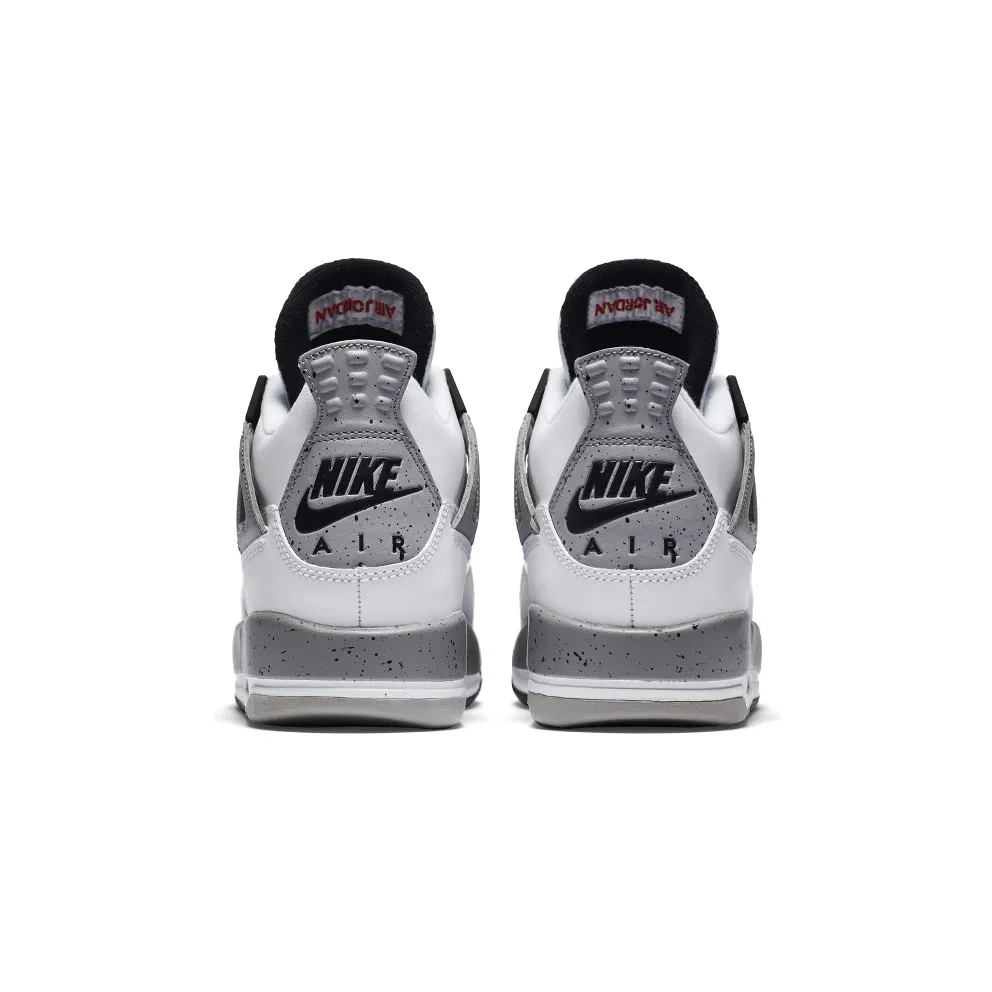 Jordan 4 Retro White Cement 2016 (GS) White/Fire Red-Black-Tech Grey (836016-192)