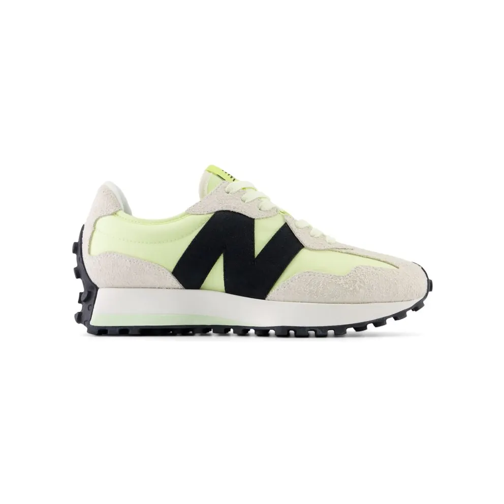 New Balance 327 White Black Grey Yellow (WS327WG)