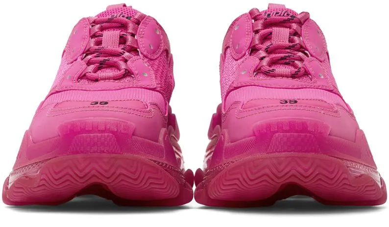 Balenciaga Pink Triple S Clear Sole 5059 PINK (541624-W2FG1)