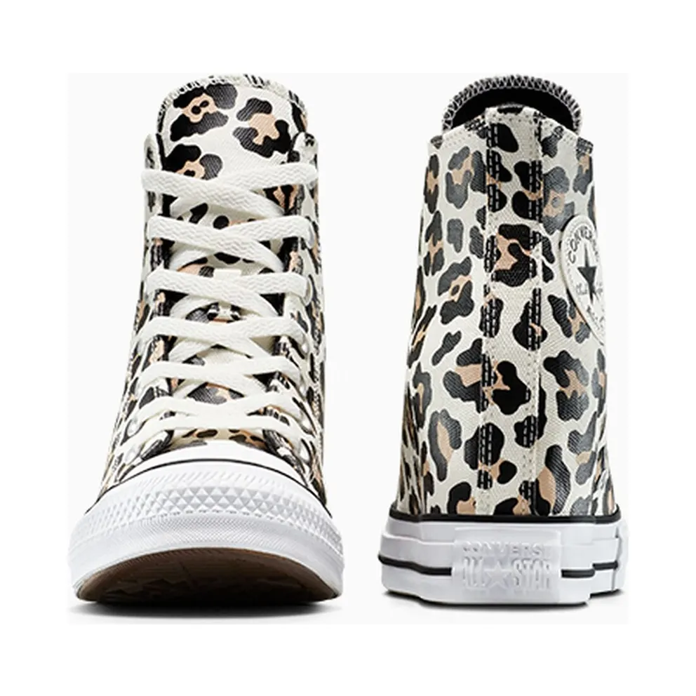 Converse Chuck Taylor All Star Wedge Platform Leopard Egret/Black/Coastal Dune (A14938C)