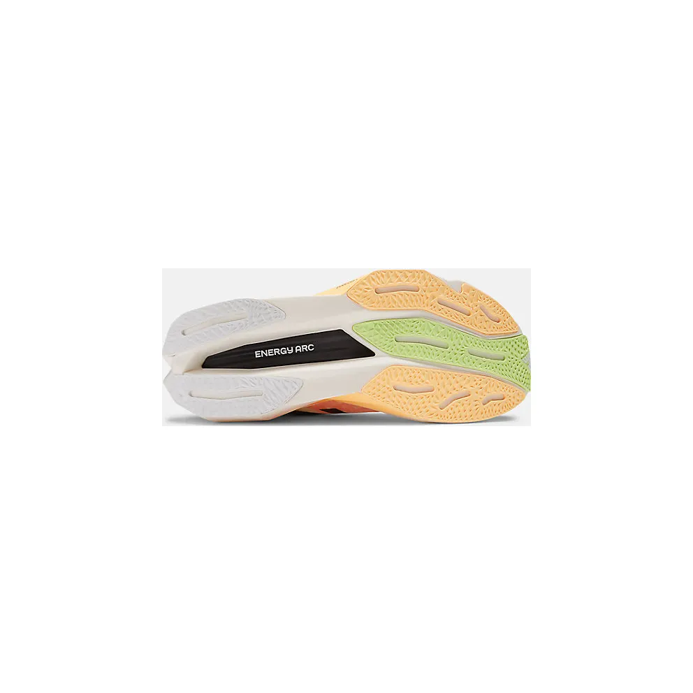 New Balance FuelCell SuperComp Elite v4 White Bleached Lime Glo Hot Mango (WRCELLA4)